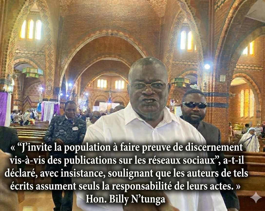 Réhabilitation du Stade M’fuki : L’Honorable Billy N’tunga dénonce une campagne de désinformation